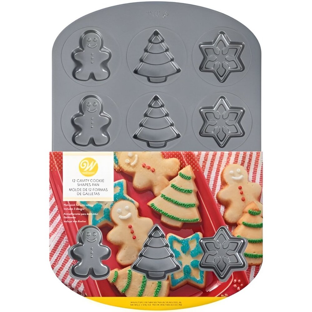 *Retired NEW 12 Cavity Wilton Christmas Cookie Pan